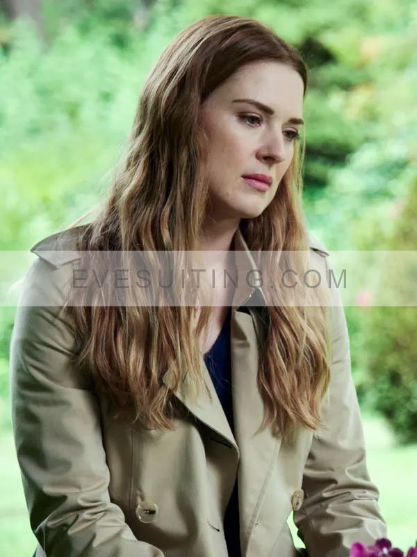 Alexandra Breckenridge Virgin River Melinda Monroe Beige Trench Coat