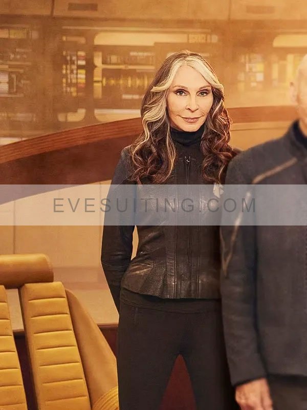 Beverly Crusher Star Trek Picard Season 3 McFadden Leather Jacket