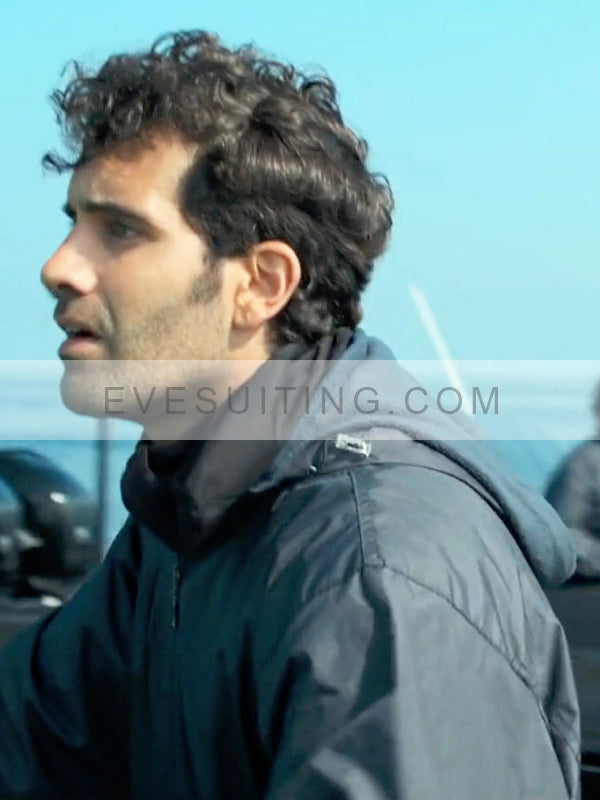 Daniel TV Series Gangs Of Galicia 2024 Tamar Novas Black Hooded Jacket