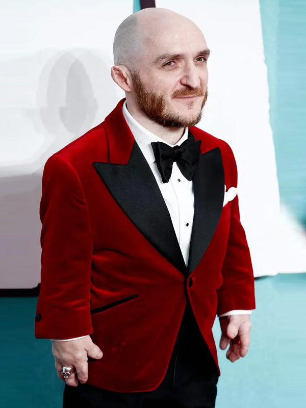 Gary Puddles Movie Joker Folie à Deux 2024 Leigh Gill Red Velvet Blazer