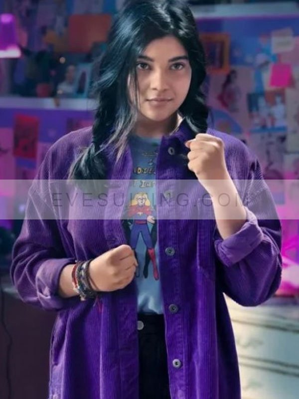 Iman Vellani Purple Jacket