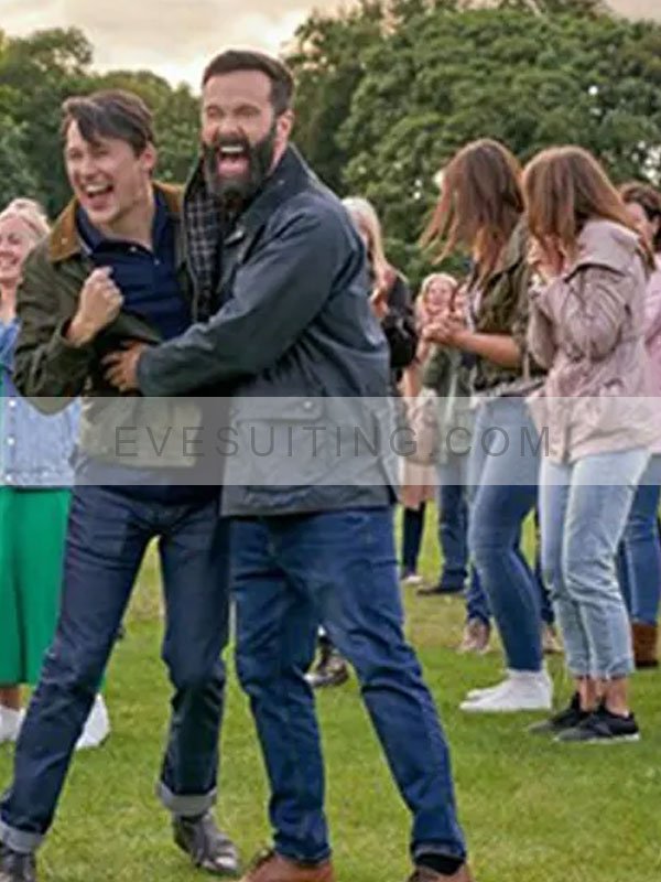 James Mackenzie A Scottish Love Scheme 2024 Rory Campbell Black Cotton Jacket