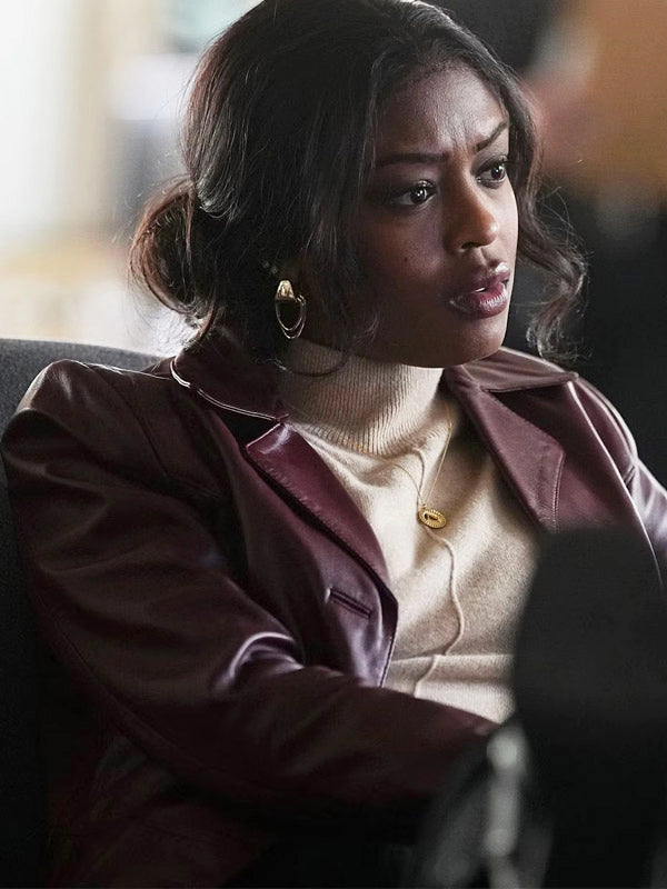Javicia Leslie Leather Blazer
