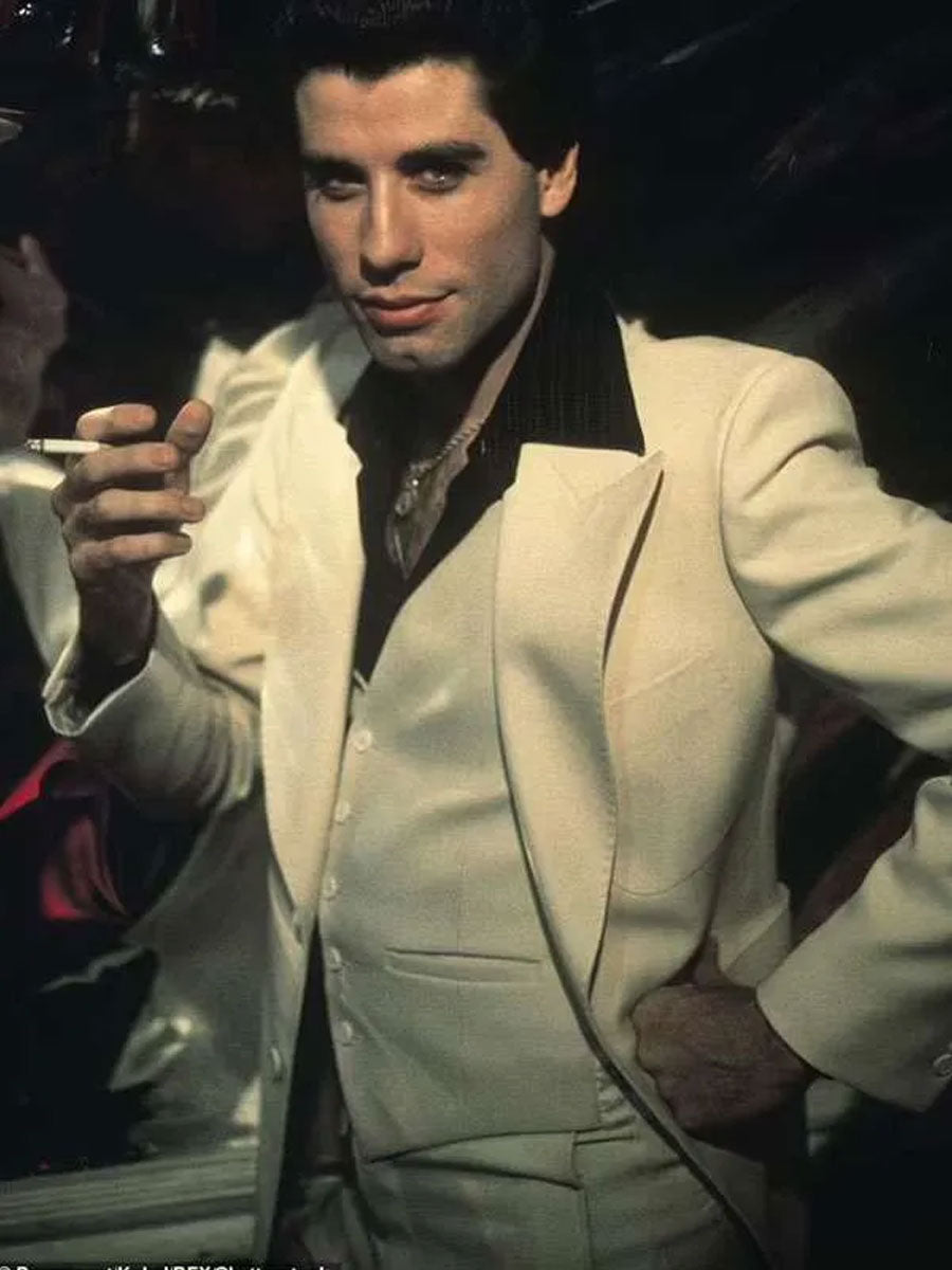 John Travolta Saturday Night Fever White Disco Suit