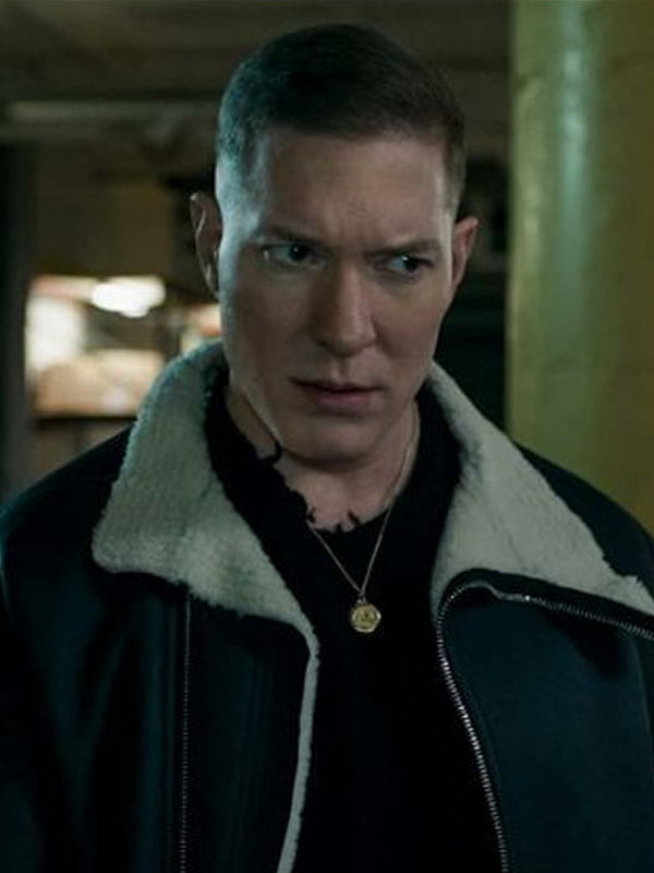 Joseph Sikora Power Book IV Force Tommy Egan Black Shearling Jacket