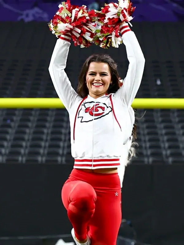 KC Chiefs White Fleece Hoodie