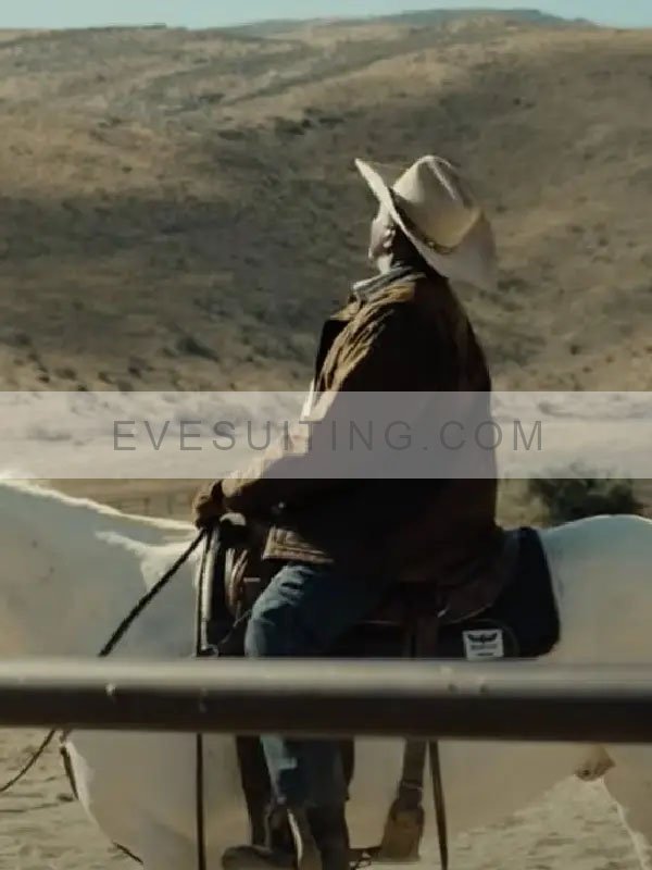 Keith David Nope 2022 Otis Haywood Sr. Brown Jacket