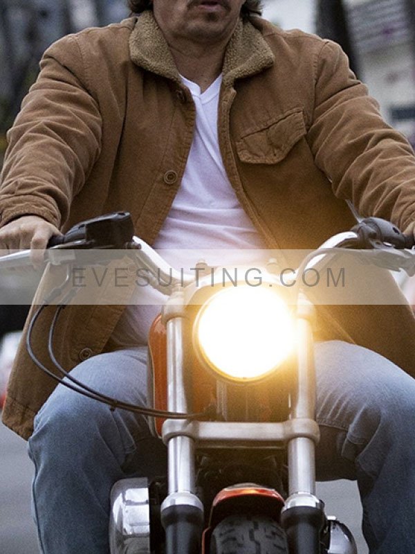 Mark Wahlberg Father Stu 2022 Stuart Long Shearling Jacket