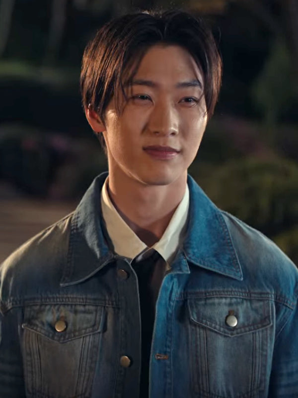 Sang Heon Lee XO Kitty Season 2 Min Ho Denim Jacket