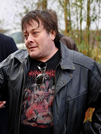 Billy Movie The Forest Hills 2024 Edward Furlong Black Leather Jacket