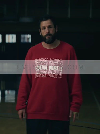 Adam Sandler Hustle Stanley Beren Red Sweatshirt