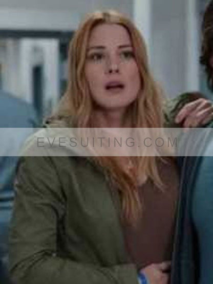 Alexandra Breckenridge Green Hooded Jacket