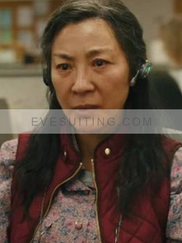 Alexis TV Series The Brothers Sun Highdee Kuan Maroon Quilted Puffer Vest