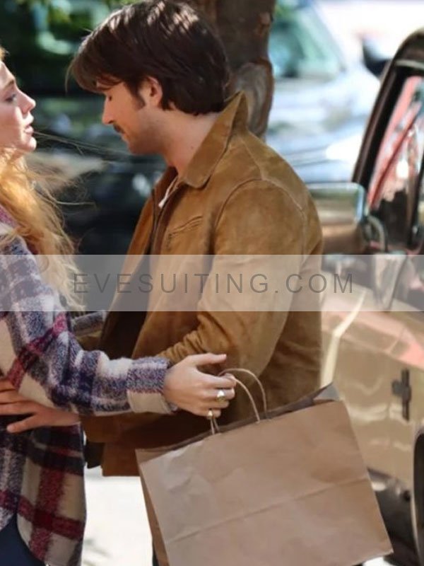 Atlas Corrigan It Ends with Us 2024 Brown Leather Jacket