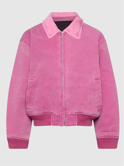 BarbieCore Ryan Gosling Pink Bomber Jacket