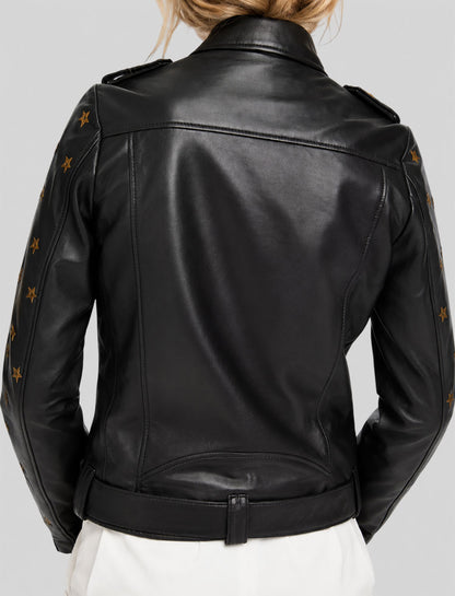 Batwoman Mary Hamilton Stars Leather Jacket