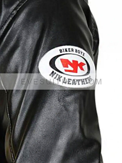 Black And Yellow Derek Luke Biker Boyz Leather Jacket