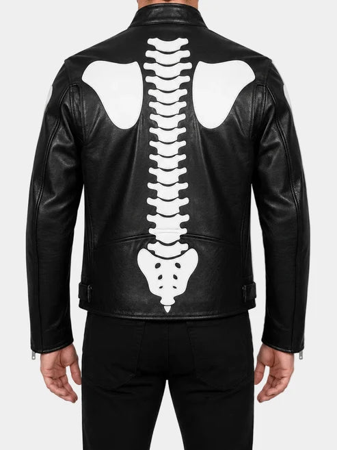 Skeleton Leather Jacket