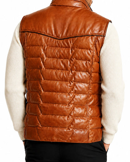 Joshua Brown Real Leather Vest