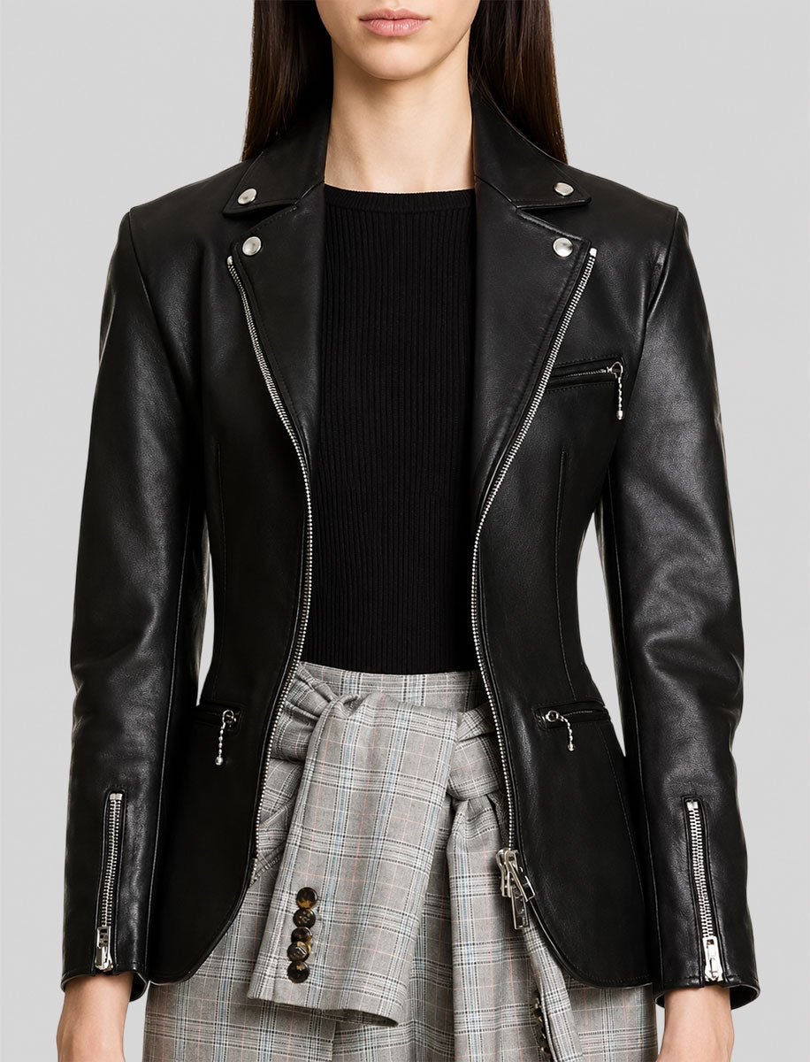 Charmed Poppy Drayton Biker Leather Jacket