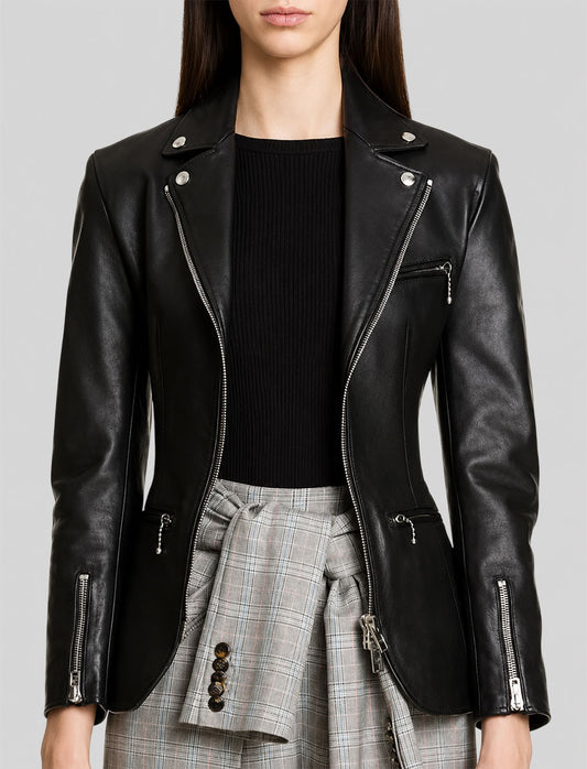 Charmed Poppy Drayton Biker Leather Jacket