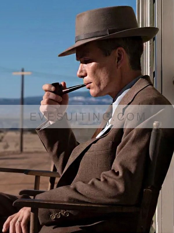 Cillian Murphy Oppenheimer Brown Trench Coat