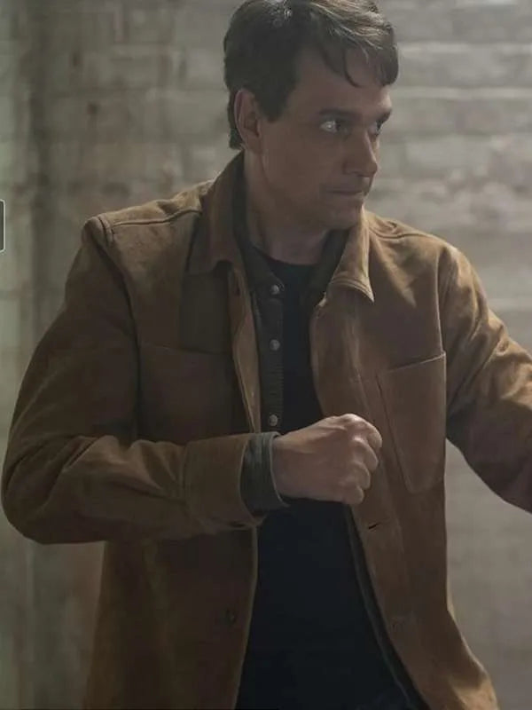 Cobra Kai S06 Daniel LaRusso Brown Suede Jacket