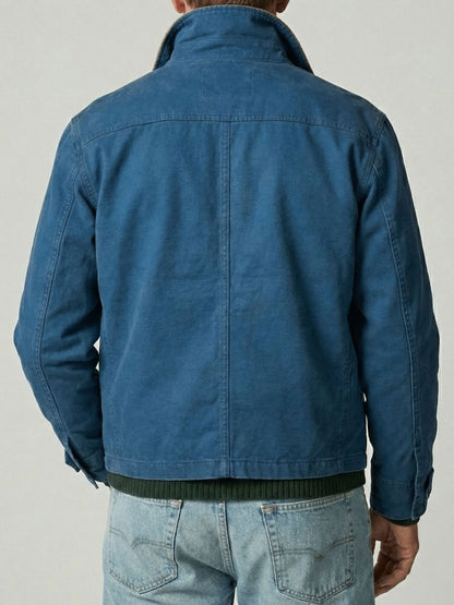 Connor Blue Cotton Barn Jacket