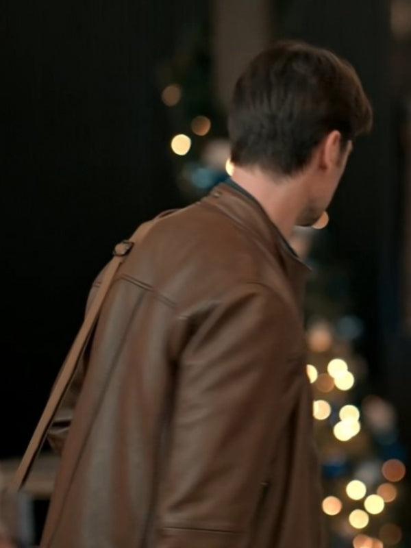 Corey Sevier The Christmas Charade 2024 Brown Jacket