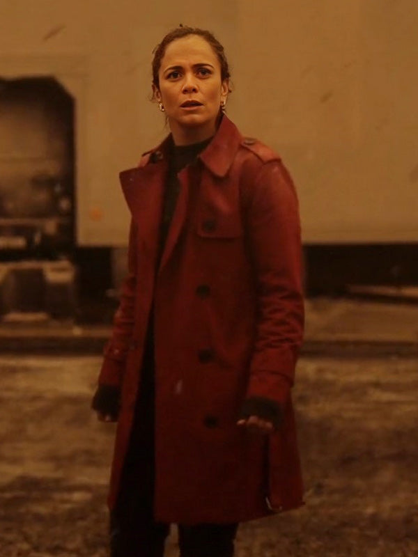 Dark Matter Season 1 Amanda Lucas Trench Coat