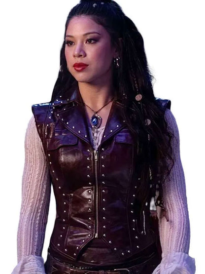 Descendants Wicked Wonderland Hazel Hook Leather Vest