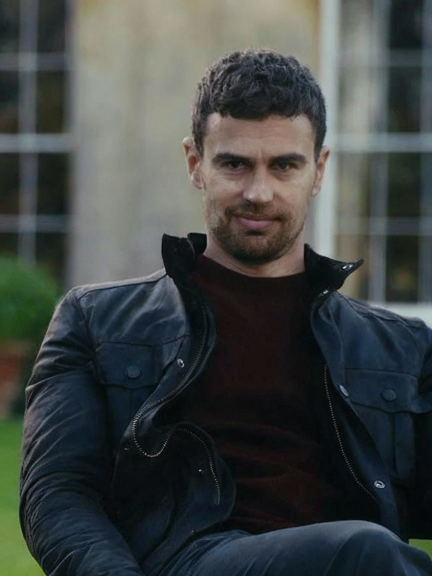 Eddie Halstead The Gentlemen Season 1 Theo James Black Cotton Jacket