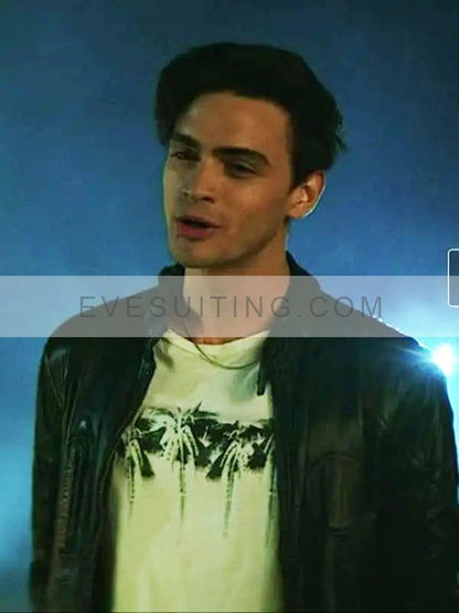 Gabriel Guevara My Fault 2023 (Culpa Mia) Nick Black Leather Jacket