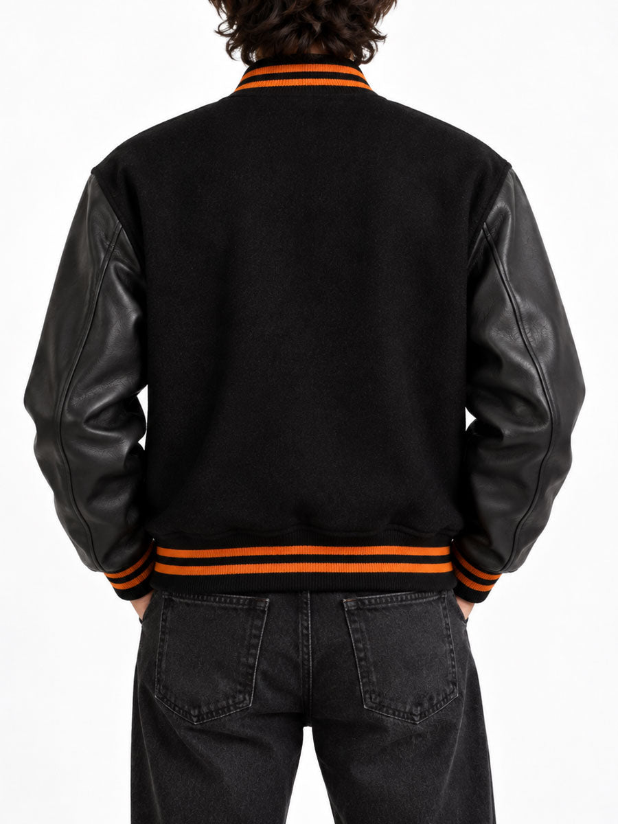 Pumpkin Varsity Jacket