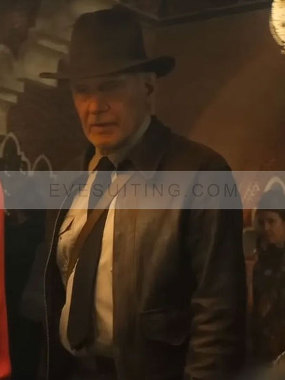 Indiana Jones And The Dial Of Destiny Harrison Ford  Brown Jacket