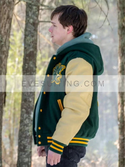 Jack Alcott Dexter New Blood Harrison Morgan Iron Lake Hawks Bomber Varsity Wrestling Jacket