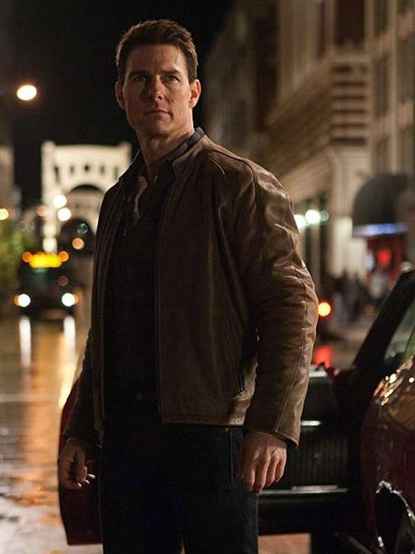 Tom Cruise Jack Reacher Brown Leather Jacket