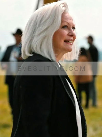 Jacki Weaver Yellowstone S04 Black Blazer