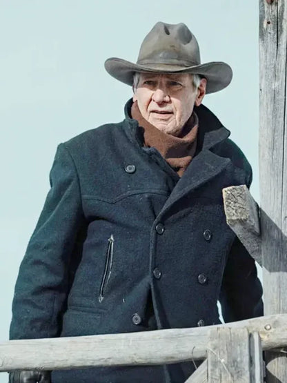 Jacob Dutton 1923 Season 2 Wool Peacoat