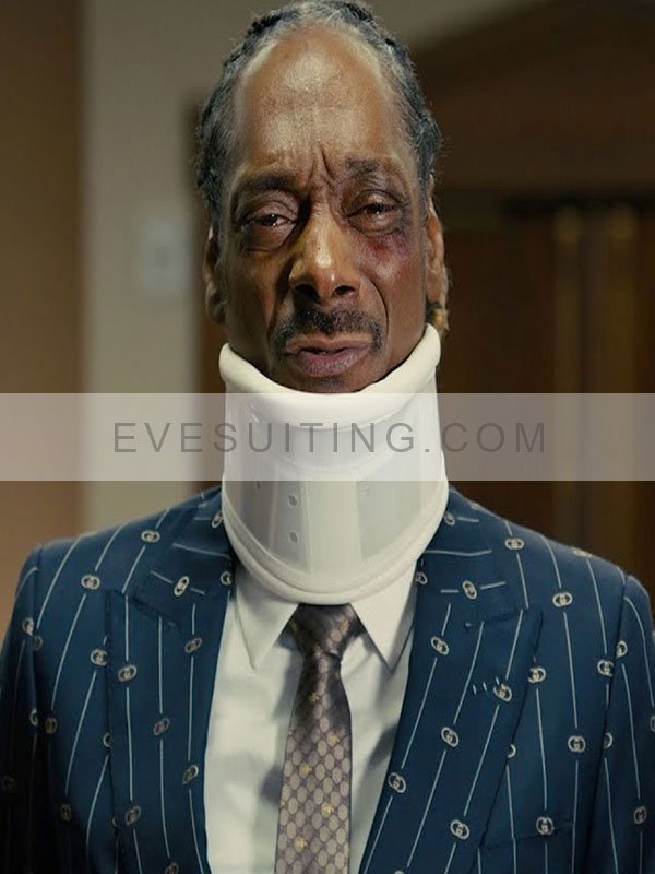 Jaycen Jenning Movie The Underdoggs 2024 Snoop Dogg Blue Suiting Blazer