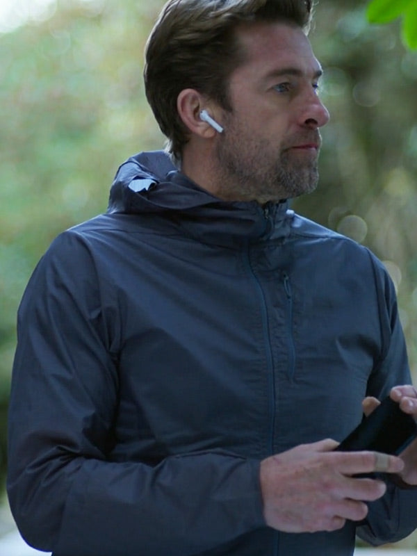 John Movie Cellar Door 2024 Scott Speedman Blue Hooded Jacket