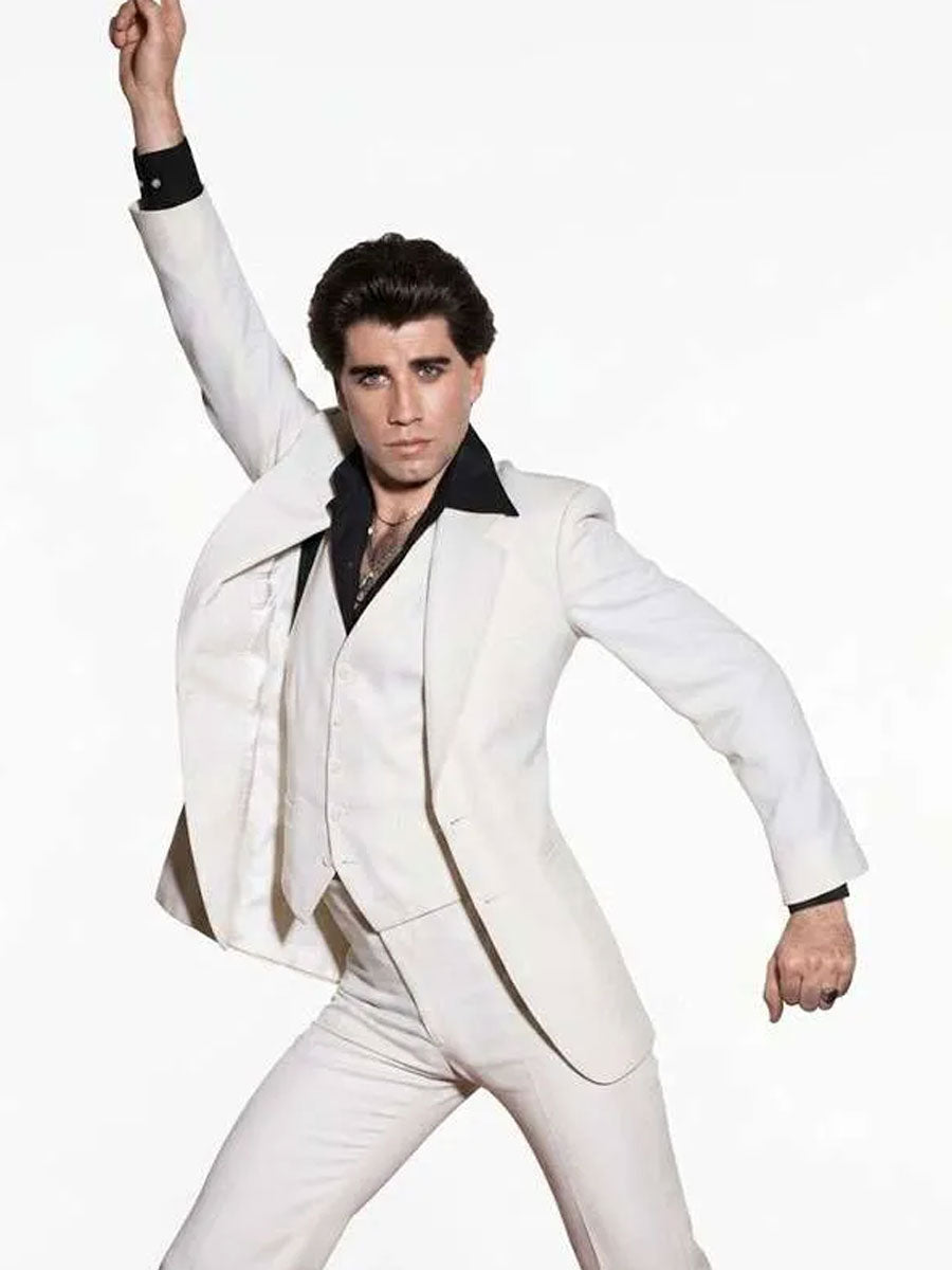 John Travolta Saturday Night Fever White Disco Suit
