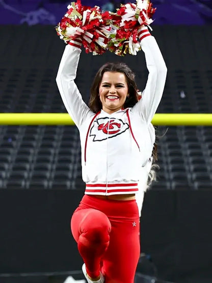 KC Chiefs White Fleece Hoodie