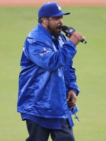 Los Angeles Dodgers Blue Satin Jacket