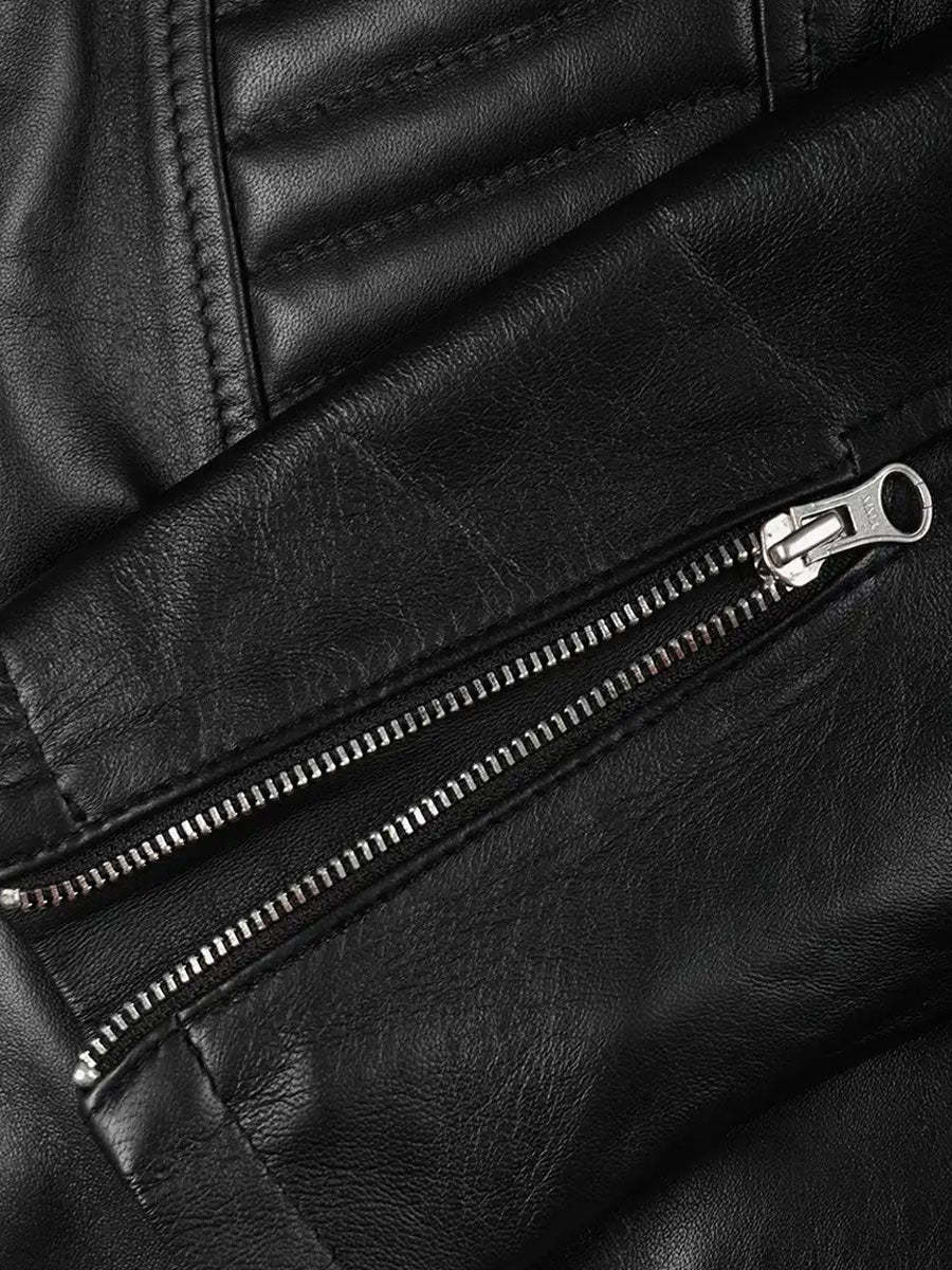 Lucia Cafe Racer Leather Jacket