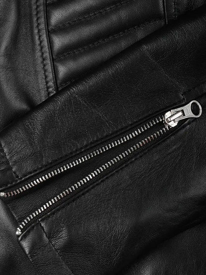 Lucia Cafe Racer Leather Jacket