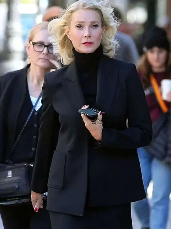 Marty Supreme 2025 Gwyneth Paltrow Black Blazer