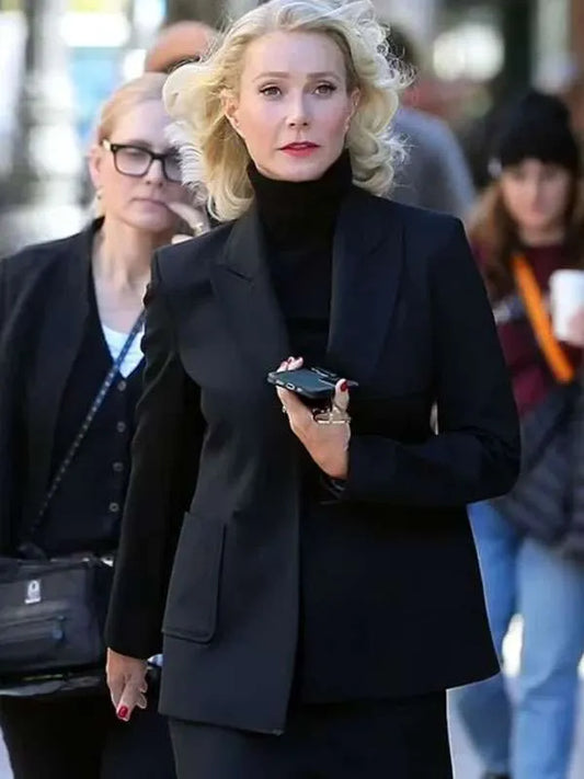 Marty Supreme 2025 Gwyneth Paltrow Black Blazer