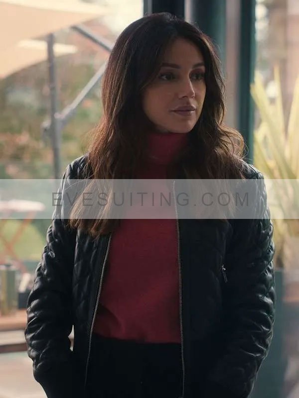 Maya Stern Fool Me Once 2024 Black Quilted Jacket