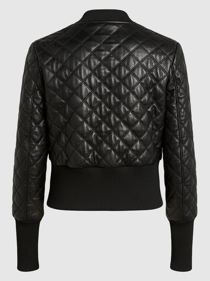 Maya Stern Fool Me Once 2024 Black Quilted Jacket
